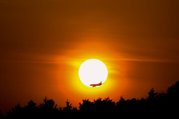 sunset in the mountains