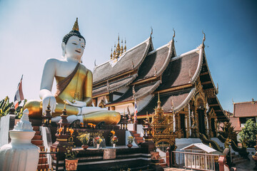Wat Rajamontean temple in Old City Chiang Mai, Thailand