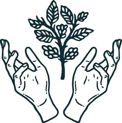 Vintage Coffee Element Ornament Illustration