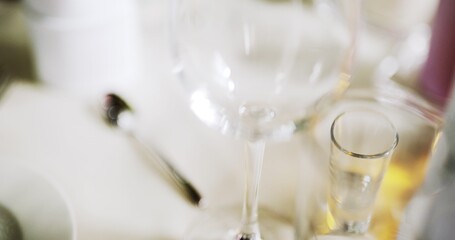 decorated table for a wedding dinner
