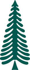 Fototapeta na wymiar green abstract christmas tree illustration ornament
