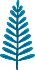 Fototapeta na wymiar blue abstract christmas tree illustration ornament