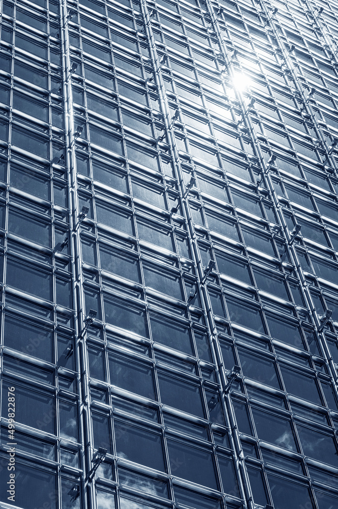 Aufkleber exterior of modern architecture. building abstract background