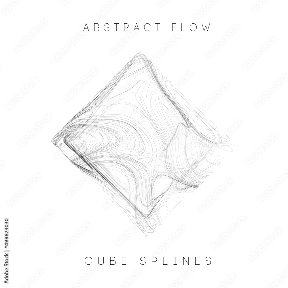 Poster data cube blockchain technology background. futuristic network vector illustration.