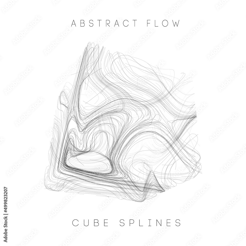 Poster data cube blockchain technology background. futuristic network vector illustration.