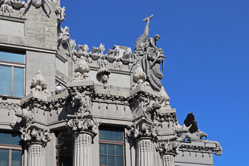 House with Chimaeras or Horodecki House, an Art Nouveau building located in the historic Lypky neighborhood of Kyiv, Ukraine