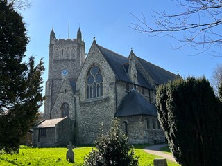 church of annunciation of blessed virgin mary in chislehurst in kent, england