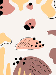 A collection of  boho abstract background patterns for cards, posters, paper designs, frames, canvas prints, worksheets, fashion and more.