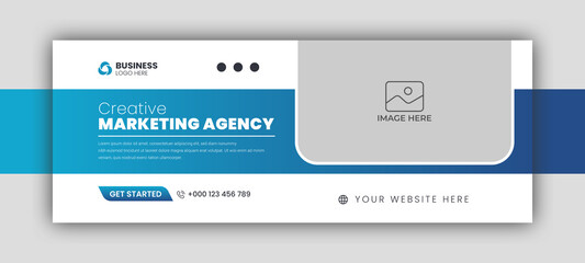 Digital marketing facebook cover web banner template