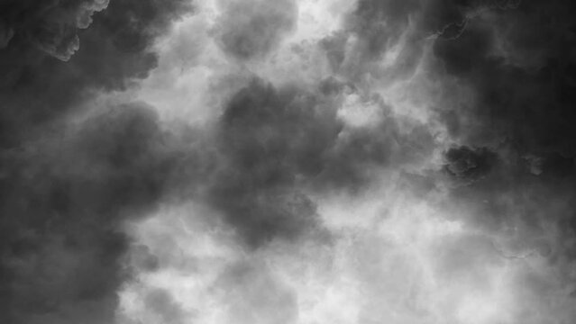 thunderstorm, Thunderstorm gray clouds at night.