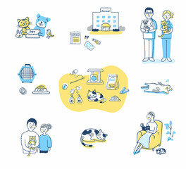 さまざまなペットとのライフシーン　セット