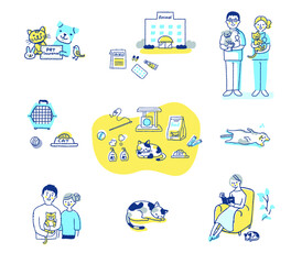 さまざまなペットとのライフシーン　セット