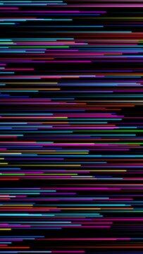 Abstract Colorful Streaks Moving Left to Right Looping Background