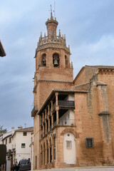 Fototapeta na wymiar Old church in the Old Town of Ronda in Andalusia, Spain