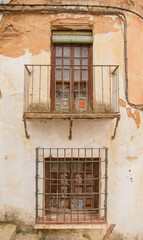 Fototapeta na wymiar Architecture of the Old Town of Ronda in Andalusia, Spain
