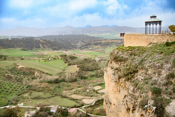 Fototapeta premium The fabulous cliffs of the Old Town of Ronda in Andalusia, Spain
