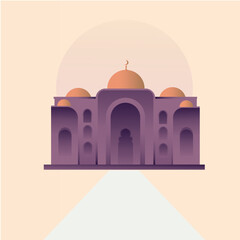 simple illustration of mosque