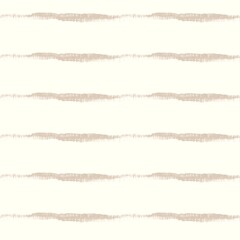 Fototapeta premium Minimal ecru jute plain horizontal stripe texture pattern. Two tone washed out beach decor background. Modern rustic brown sand color design. Seamless striped distress shabby chic pattern. 