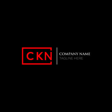 CKN logo monogram isolated on circle element design template, CKN letter logo design on blacK background. CKN creative initials letter logo concept.  CKN letter design.