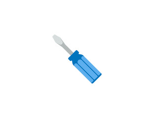 Screwdriver Vector Isolated Emoticon. Screwdriver Icon