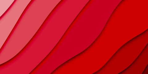 Abstract Red Paper Cut Template Effect for background. 