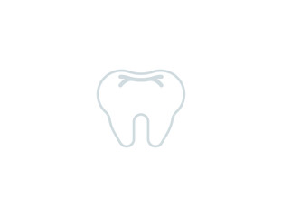 Tooth Vector Isolated Emoticon. Tooth Icon