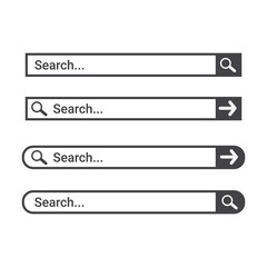 vector illustration of web and smart phone search button template icon.