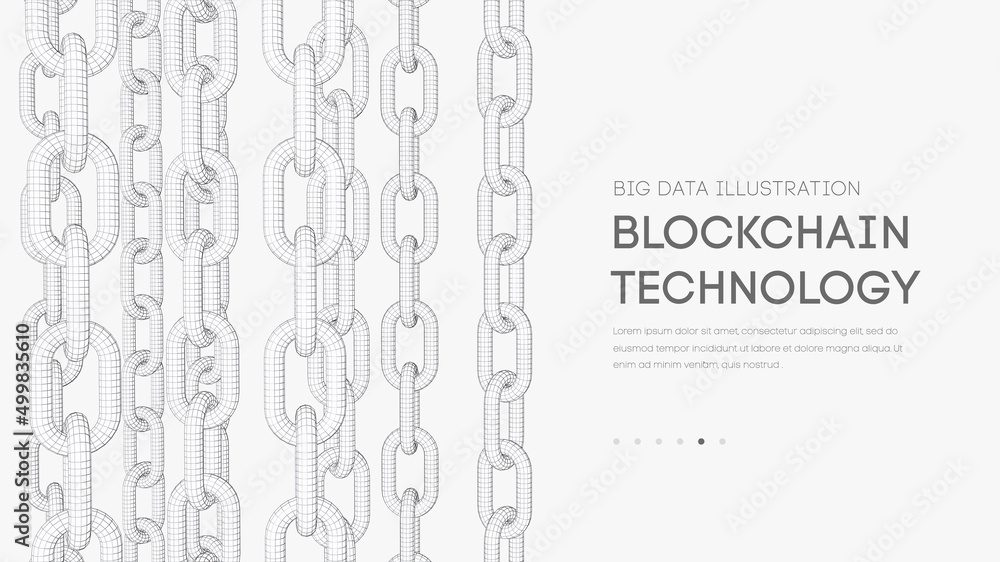 Poster blockchain digital technology. big data vector background. cryptocurrency technology vector backgrou