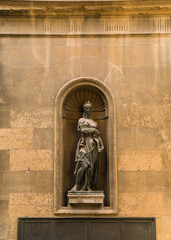 bronze sculpture in a street of Florence, Italy 
