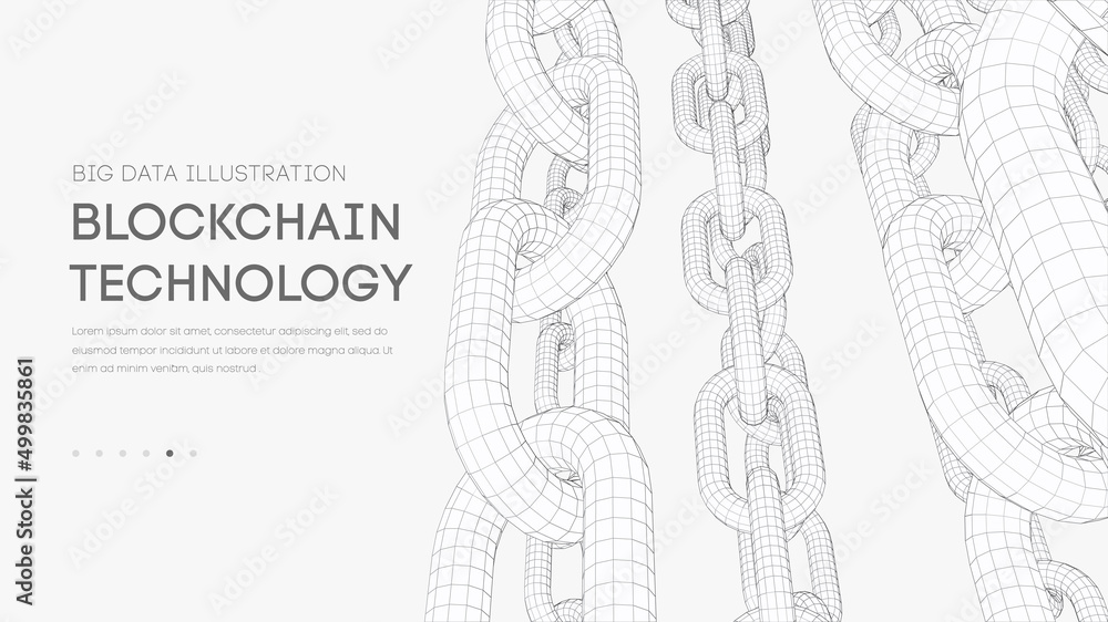 Aufkleber blockchain digital technology. big data vector background. cryptocurrency technology vector backgrou