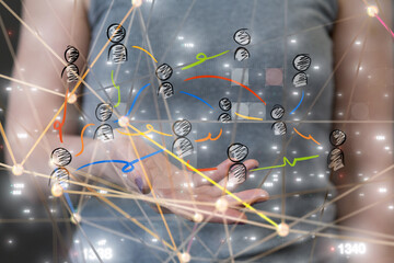  people network structure HR - Human resources management and recruitment