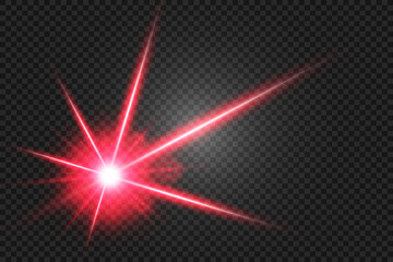 Fototapeta na wymiar Abstract laser beam. Transparent isolated on black background. Vector illustration. 