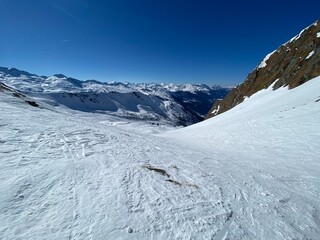 snow covered mountains in the austrian alps
