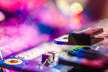 Microelectronic elements for circuit engineering. Background. selective focus