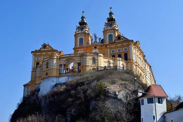 Foto op Plexiglas Austria, Melk Abbey in Danube Valley © fotofritz16