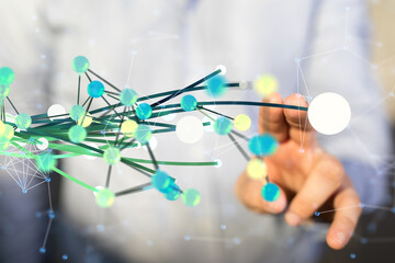 conference Digital Network and data concept 3d