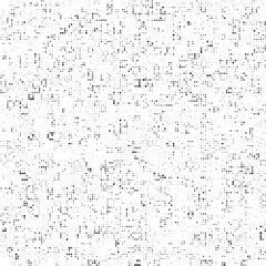 Black and white mosaic seamless pixel background. Vector illustration