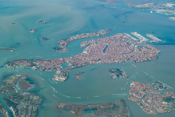 Venice and Murano from the air