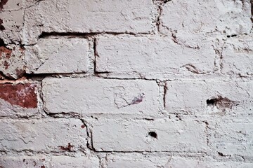 white brick wall