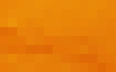 Orange vector background from squares. The template can be used as a autumn backdrop. Abstract Geometric texture from orange squares. Vector illustration