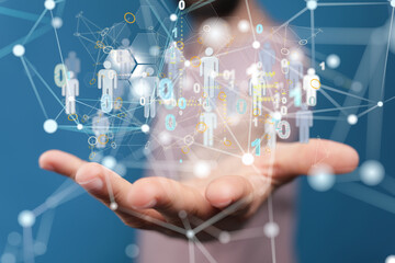 Abstract technology group and data