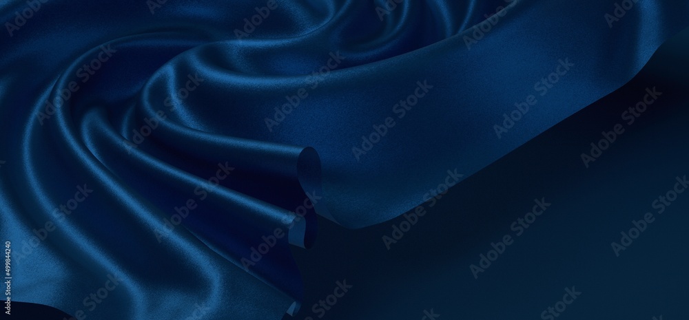 Sticker Abstract blue waves background.3d Rendering.