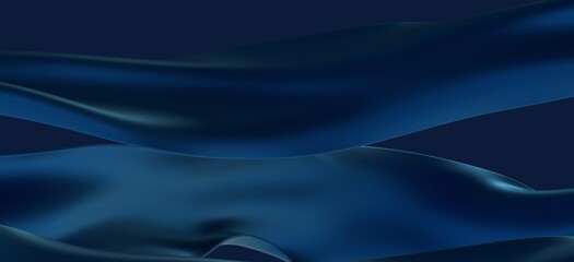 Abstract Blue Waves Stripe Pattern Background