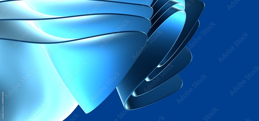 Poster abstract blue waves stripe pattern background