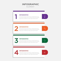 Vector infographic design template with 4 options or steps