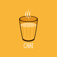 Indian drink vector. Indian chai icon. Chai is Indian drink.
