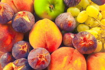 Healthy natural food - fresh summer fruits
