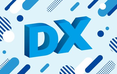 DXのソリューション背景ロゴ