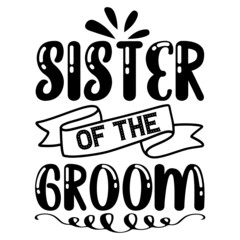 sister of the groom svg