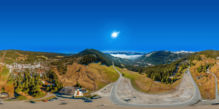 glaubenberg pass alps switzerland 360&deg; 180&deg; vr environment equirectangular
